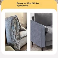 Tapis à gratter pour chat, autocollant mural 3D, griffoir en feutre polyester, gadget pour chat, résistant à l'usure, sans perte de fibres, protection du canapé