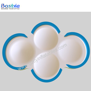 Imcute — grand château <span class=keywords><strong>de</strong></span> saut en nuage, jeu <span class=keywords><strong>de</strong></span> trampoline à air, dôme gonflable, blanc, pour enfants, nouveau design - Product Image 2