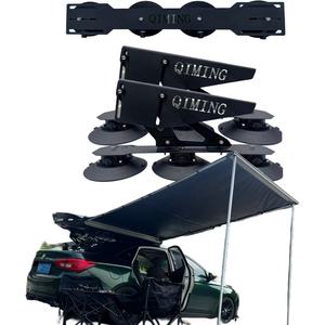 QIMING <span class=keywords><strong>Barres</strong></span> transversales <span class=keywords><strong>de</strong></span> <span class=keywords><strong>toit</strong></span> à ventouses ABS en alliage d'aluminium, capacité 550L, ouverture double latérale, installation <span class=keywords><strong>sans</strong></span> perçage pour - Product Image 1