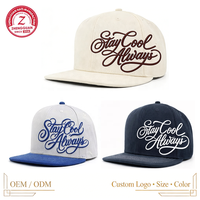 Gorra de Béisbol de 6 Paneles con Visera Plana, Logotipo Bordado en Algodón, Combinación de Colores, Gorras Ajustables, Gorra Urbana Personalizada para Hombre y Mujer