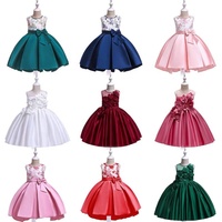 Robe de demoiselle d'honneur en mélange polyester-coton coupe droite, robe d'été tendance pour filles, vente en gros, manches courtes