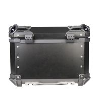 Vente en gros de coffre arrière pour moto 45L à trois côtés, motif en X, coffre pour scooter, coffre pour vélo électrique, en alliage d'aluminium
