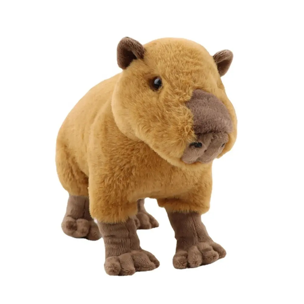 Fabbrica direttamente simulazione Capybara peluche Kawaii capibara bambola di pezza morbida bambola animale capibara per bambini ragazze giocattolo