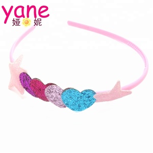 Elegante brillo estrella de cintas de plástico al por mayor niños diademas - Product Image 2