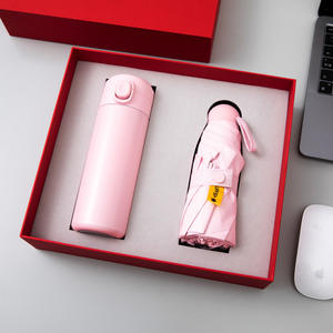 Produits les plus vendus 2024 anniversaire fête des mères ensemble avec tasse thermos Mini ventilateur parapluie logo personnalisé articles de promotion cadeau d'affaires - Product Image 5