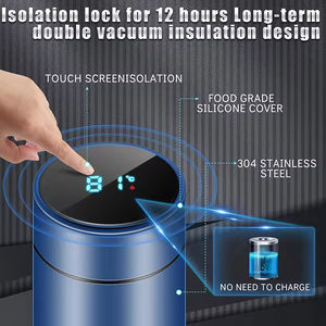 Thermos isotherme en acier inoxydable de style américain, écologique, avec logo personnalisé, affichage de la température LED, capacité 18/36/64 oz - Product Image 3