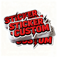 Autocollants UV imperméables en vinyle pour points surélevés-Étiquettes adhésives découpées à l'emporte-pièce avec impression de logo personnalisée pour l'étiquetage des produits