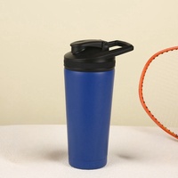Bouteilles shaker à protéines isothermes à double paroi en acier inoxydable 18/8 personnalisées Emerit 2026 avec boule fouet en acier inoxydable 304