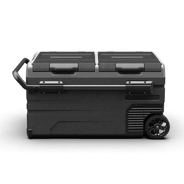 For Alpicool TWW95 90.2L Refrigerator with LED Control Panel Easy-to-Move 12V Solar Powered Freezer Durable Mobile Fridge