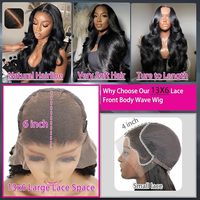 Perruque Lace Front HD Droite en Cheveux Humains 13x6 Sans Colle, Effet Cheveux Naturels Pré-Pluckés, Cuticules Alignées, Cheveux Vierges, Bonnet Ajustable