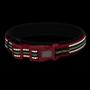 Collier pour chien en nylon rembourré de haute qualité avec rubans imprimés à libération rapide et boucle colorée - Product Image 5