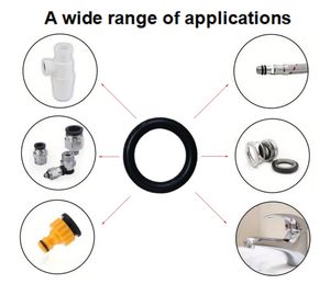 ยางซิลิโคนโอริง30-90 Shore A NBR FKM EPDM PTFE ซีลยางไนไตรล์โอริงโรงงานจีน - Product Image 2