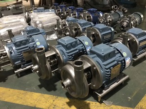 Sanitary Stainless Steel 90 Degree Outlet SS304 Centrifugal Pump With Discharge - Product Image 3