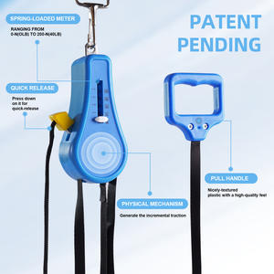 Dispositivo de Tracción Cervical, Cinturón de Suspensión para Cuello, Manual, Portátil, Montaje en Puerta, Azul Rey, Certificado CE - Product Image 3