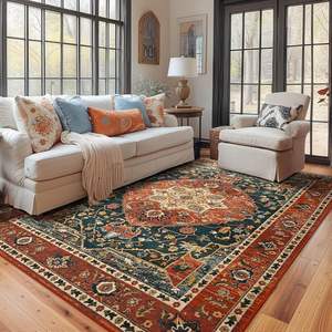 للبيع بالجملة سجادة فارسية قابلة للغسل عالية الجودة بطباعة ثلاثية الأبعاد قابلة للتخصيص لغرفة المعيشة وغرفة النوم والمدخل - Product Image 2