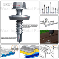 Sekrup Baja Tahan Karat Self Drilling, Kepala Pan dengan Lubang Silang Berlapis Seng untuk Aplikasi Logam Lembaran dan Saluran.