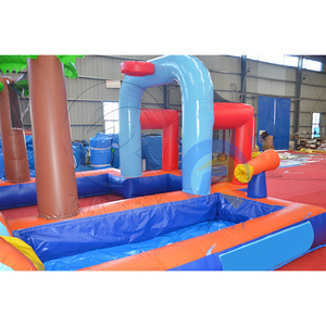 Nouveau design de terrain de football gonflable pour enfants, combo de jeux d'intérieur, parc aquatique gonflable, château gonflable avec toboggan et piscine à jets d'eau - Product Image 6