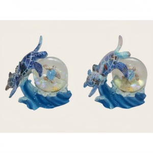 Ornement de bureau personnalisé tortue de mer, boule de neige, globe aquatique, figurine artisanale en résine, cadeau souvenir, boule de cristal - Product Image 4
