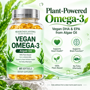 Cápsulas Blandas de Aceite de Algas Omega-3 Veganas Personalizables con DHA y EPA para el Apoyo de la Salud del Cerebro y el Corazón, 60 Unidades - Product Image 5