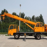 Grue mobile sur roues LUYING 4x2 de 5 à 16 tonnes, mini-grue hydraulique à flèche droite, moteur certifié ISO CE, haute capacité de charge