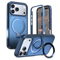 Étui pour iPhone 18 Pro Max avec protection 360° ° Étui de protection robuste antichoc avec béquille rotative pour iPhone 17 Pro Max