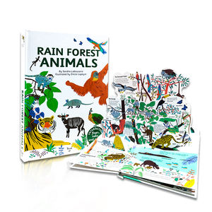 Popup interactif personnalisé en usine pour enfants Livres à cartes Service d'impression de livres pop-up en Chine pour enfants - Product Image 1