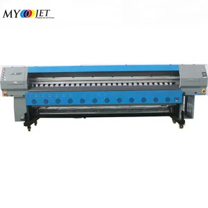 高速フレックスバナー印刷機3.2m8ヘッドコニカ512i溶剤プリンター高精度広告印刷