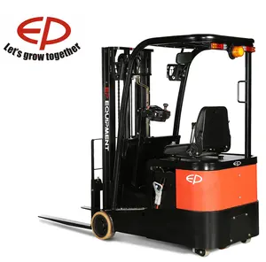 EP 1.2ton üç tekerlekli elektrikli forklift için çok katlı veya küçük uzay fabrikaları CPD12TVE3