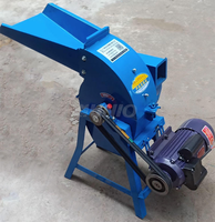 Broyeur à marteaux 220V pour maïs, riz, balles de maïs, céréales et fourrage, concasseur d'aliments pour animaux (porcs), machine de traitement alimentaire, mélangeur motorisé