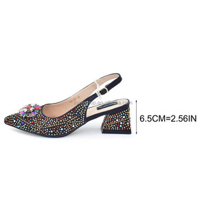 Ensemble de chaussures et sac pour femmes africaines, chaussures et sac de soirée nigérians, chaussures et sacs <span class=keywords><strong>italiens</strong></span> assortis pour femmes - Product Image 6