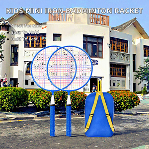 โรงงานผลิตไม้แบดมินตันเด็กแบบใหม่ น่ารัก ด้ามเหล็กแข็ง ข้อต่อรูปตัว T ขนาดเล็ก - Product Image 2