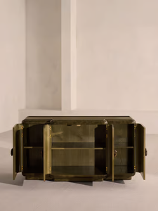 Mobile Credenza in <span class=keywords><strong>Legno</strong></span> Massello <span class=keywords><strong>Naturale</strong></span> di Lusso Moderno per Soggiorno, Arredamento Antico per Salotto - Product Image 4