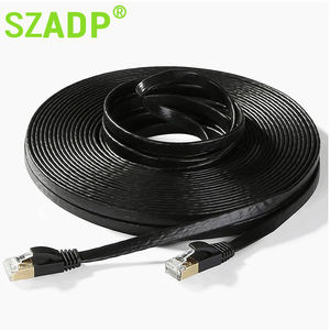 สายเคเบิลอีเทอร์เน็ต <span class=keywords><strong>Cat8</strong></span> 40Gbps 28AWG s/ftp สายเคเบิลพีวีซีทองแดงบริสุทธิ์ RJ45สายอินเทอร์เน็ตที่มีอยู่ในความยาว1M และ30M - Product Image 2