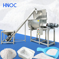 Mélangeur à pales continu HNOC pour poudre détergente, machine de mélange de produits chimiques horizontale à ruban de 5 tonnes