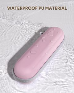 กล่องใส่แปรงสีฟันกันน้ำสำหรับ <span class=keywords><strong>Oral</strong></span>-<span class=keywords><strong>B</strong></span>/<span class=keywords><strong>Philips</strong></span> - สายรัดยืดหยุ่นที่ปลอดภัยและช่องเก็บของแบบตาข่ายระบายอากาศได้ดี, กล่องจัดระเบียบสำหรับเดินทางแบบ PU ขนาดกะทัดรัด - Product Image 5
