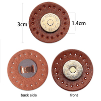 Fermeture à fermoir magnétique en tissu artisanal en cuir pour sac tissé en paille accessoires de sac à main en matériau Ultra Fiber fait main