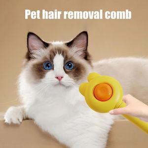 Cepillo para mascotas para la prevención de enfermedades de la piel, herramienta de eliminación de pelo con función de masaje, cepillo suave para gatos y perros - Product Image 3