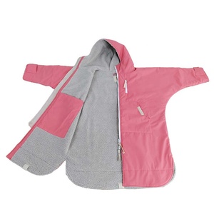 Pequeño MOQ personalizado para niños adultos <span class=keywords><strong>impermeable</strong></span> al aire libre Playa nadar seco cambio <span class=keywords><strong>bata</strong></span> con capucha - Product Image 3