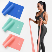 Ensemble de 5 bandes de résistance en latex pour entraînements à domicile, studios de yoga, centres de remise en forme, réadaptation, musculation et étirements, de 5 à 25 livres