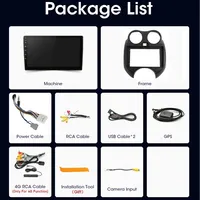 Radio Mobil untuk Nissan March K13 2012-2016 Android Auto CarPlay GPS Navi Head Unit BT WIFI Multimedia Video Player DSP Stereo Aux