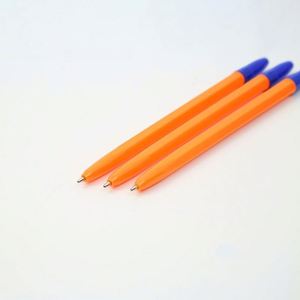 Wholesale Bonvan BV-PS114 Plastic Back to School Student <b>Cheap</b> Simple Yellow Ball Point Pen 1.0 mm Writing Width Custom Logo - Product Image 3