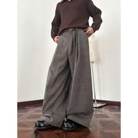 Pantalon décontracté en toile de coton pour homme, coupe droite, avec bande élastique, style Y2K Streetwear Hip Hop, fournisseur en gros de créateurs