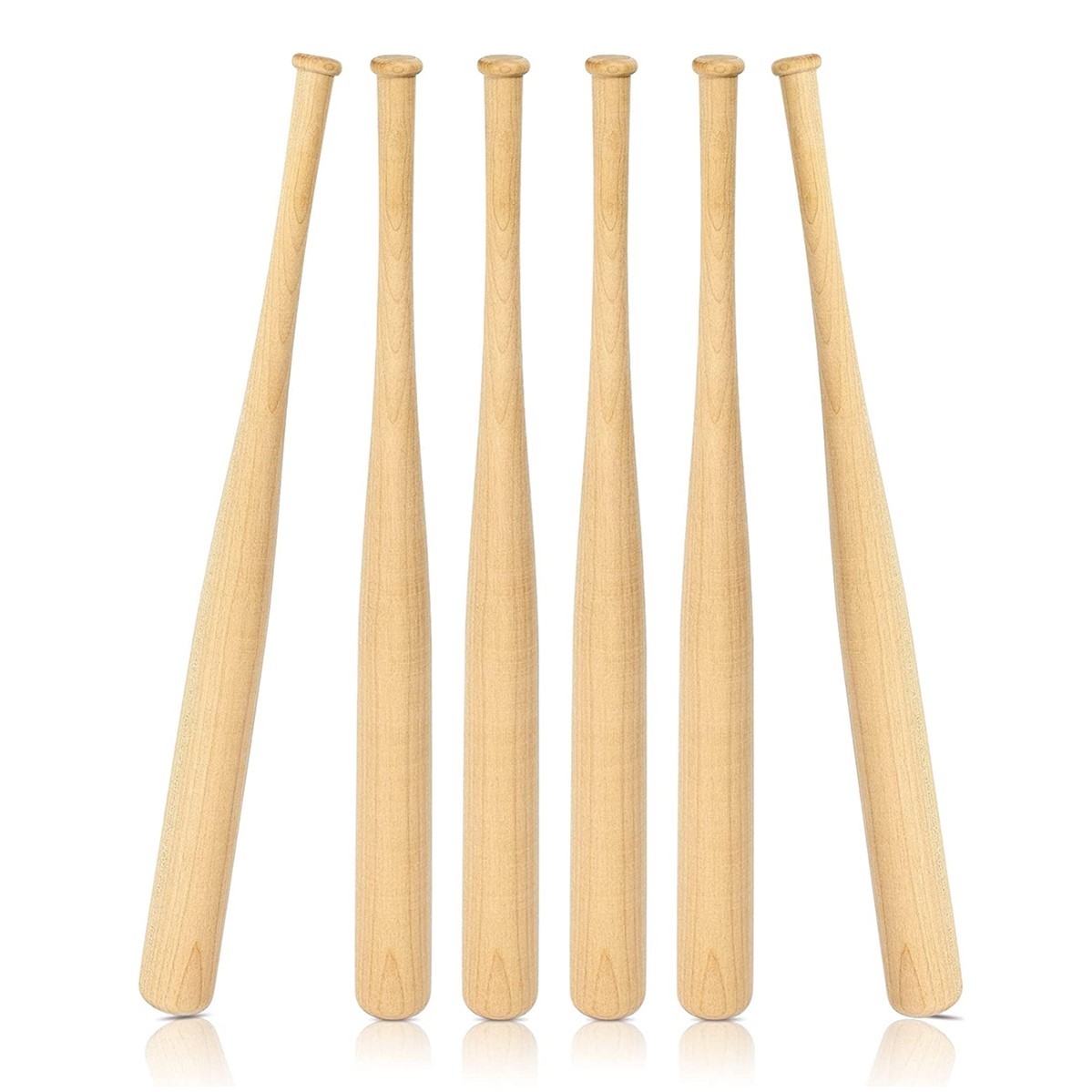 Petite Batte Baseball Bois Non Peinte – 45,7 Cm, Légère, Personnalisable, Enfant 3 Ans+