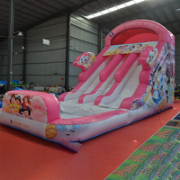 Pvc avec la glissière gonflable de château plein d'entrain de maison de rebond extérieur de piscine pour des adultes et des enfants