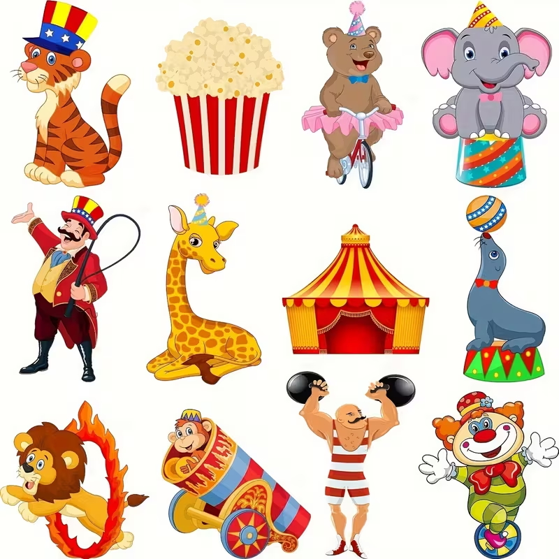 Digital Printing Embossed Art Paper & Coated Paper Cardboard & Paper Board for Circus Party Decorations & Photo Props