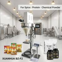 Machine de remplissage semi-automatique BZ-F2 à vis sans fin avec servomoteur pour poudres de 1 à 5 kg, idéale pour l'emballage de boissons, produits chimiques, sacs, bouteilles, verre et métal.