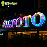 Lettres lumineuses LED personnalisées à couleur magique, certifiées CE, étanches IPx7, en acrylique, avec défilement dynamique pour décoration directionnelle