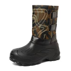 Sepatu bot taktis pria, sepatu bot salju musim dingin tahan air beludru tebal katun hangat dan tahan dingin - Product Image 4