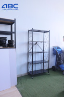 ABCTOOLS télescopique multicouche debout en acier étroit mobile réglable cuisine maison utilitaire chariot roulant Fodin