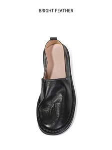 BRIGHT FEATHER Zapatos de Pescador Italianos Hechos a Mano en Cuero de Caballo, Mocasines Casuales de Verano para Hombre, Transpirables, Sin Cordones, con Forro de Suela Suave - Product Image 4